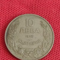 Монета  10 лева 1943г. Царство България Хан Крум за колекция 25400, снимка 3 - Нумизматика и бонистика - 37643429