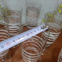 Ретро стъклени чаши , снимка 6 - Антикварни и старинни предмети - 44701089