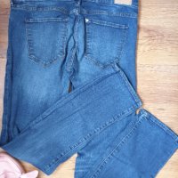 Дънки за бременни от H&M MAMA Straight High Rib р-р 42, снимка 8 - Дрехи за бременни - 31007494