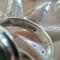 Сребърен пръстен с кралски седеф, снимка 3 - Пръстени - 42759364