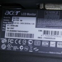 ОРИГИНАЛЕН ACER AL1723 LCD МОНИТОР AL1723 17-инчов TFT черен/сребрист, снимка 3 - Монитори - 40201979