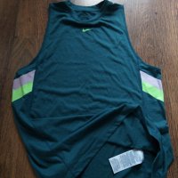 Nike T-Shirts Dri Fit Stripe Sleeveless - страхотен дамски потник, снимка 8 - Потници - 36623040