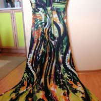 AX Paris дамска дълга рокля #размер S-M , снимка 4 - Рокли - 29387861