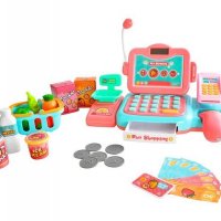 Детска игра Касов апарат за деца, магазинерска игра, малък продавач, мини каса