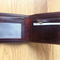 J.Wilson London нов мъжки портфейл портмоне естествена кожа с подарък калъф за документи внос Англия, снимка 5 - Портфейли, портмонета - 43771630