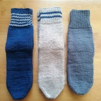 Плетени чорапи, терлички и хватки, снимка 10 - Пантофи - 40394021