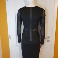Дамска черна рокля FORNARINA, снимка 2 - Рокли - 42891663