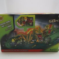 Нова детска занимателна игра 50 части с динозавър Писта кола Дино свят, снимка 2 - Конструктори - 34868913