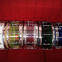 Уникални барабанчета от Акрил с осветление, снимка 1 - Ударни инструменти - 44630630