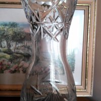 Масивна ретро кристална ваза, снимка 4 - Антикварни и старинни предмети - 35608963