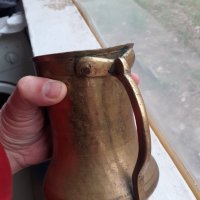 Стара бронзова халба, чаша, кана, снимка 5 - Антикварни и старинни предмети - 40241372