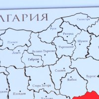 Карта пъзел на България 25/40см, снимка 3 - Български сувенири - 40342465