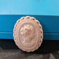 Превъзходна антикварна колекционерска френска брошка Камея- Depose , снимка 2 - Антикварни и старинни предмети - 42096956