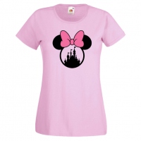 Дамска тениска Minnie Head 3 Подарък,Изненада,Рожден ден,, снимка 4 - Тениски - 36530118