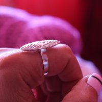 Сребърен винтидж пръстен "Бадем" - модел КR001, снимка 3 - Пръстени - 35057299