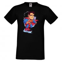 Мъжка тениска DC Superman Star Wars Игра,Изненада,Подарък,Геймър, , снимка 3 - Тениски - 36808493
