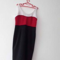 Дамска рокля ,червено и черно . Размер 46, снимка 2 - Рокли - 42861665