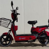 Електрически скутер 350W 20Ah батерия модел MK-K червен цвят, снимка 3 - Мотоциклети и мототехника - 40534532