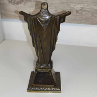Метална статуетка на Исус Христос изкупителят, снимка 5 - Антикварни и старинни предмети - 44649670