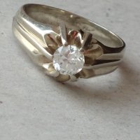 Златен 18к пръстен с Брилянт 0.65 карата/бяло злато диамант/, снимка 10 - Пръстени - 42481155