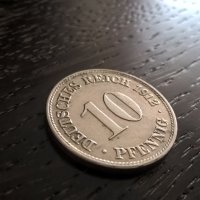 Райх монета - Германия - 10 пфенига | 1912г.; серия D, снимка 1 - Нумизматика и бонистика - 29638635