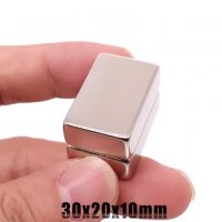 30x20x10mm неодимов МАГНИТ N52, magnit, neodimov, магнити, magnet, снимка 2 - Други машини и части - 36872189