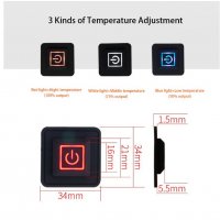 USB Платнени подложки с нагревател за топло яке, NOBRAND, USB, 5V, снимка 6 - Други - 31319117