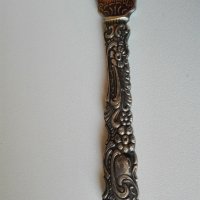 Посребрен нож., снимка 2 - Антикварни и старинни предмети - 36761036