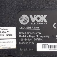 VOX LED 32DSA316Y на части , снимка 1 - Телевизори - 37349407