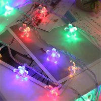 ✨Многоцветни коледни LED лампички на батерии - 5 вида - цветя, еленчета, снежинки, топчета, камбанки, снимка 6 - Декорация за дома - 42867378