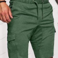 Мъжки едноцветни къси карго панталони, 5цвята - 023 , снимка 2 - Къси панталони - 40550895