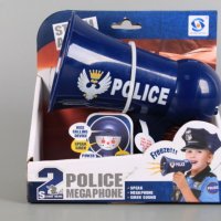 Мегафон с реален микрофон-полицейски или пожарникарски, снимка 3 - Музикални играчки - 35333060
