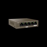 СУИЧ, Tenda TEG1105PD, 4-портов Gigabit PoE +1GE IN, снимка 4 - Друга електроника - 40792050