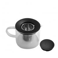Стъклена кана за чай с цедка, термоустойчиво стъкло Ek-TP1500ml, снимка 4 - Аксесоари за кухня - 39295629