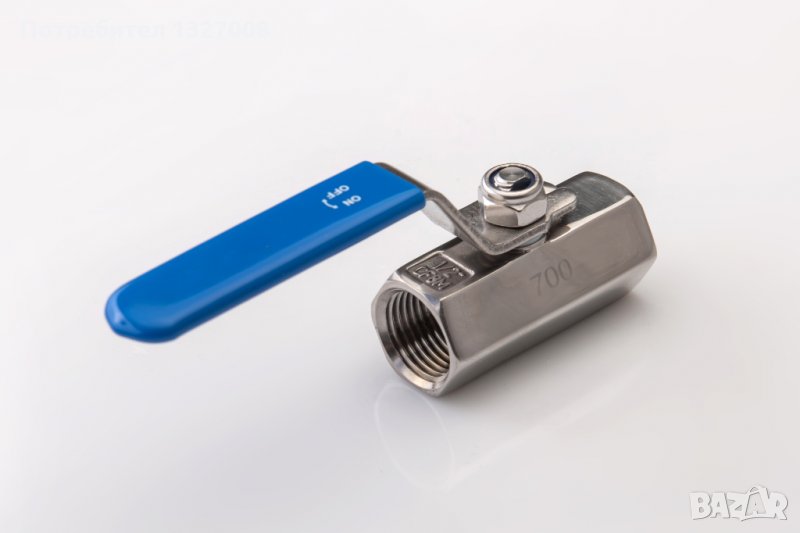 Сферичен кран от една част неръждаема стомана, снимка 1