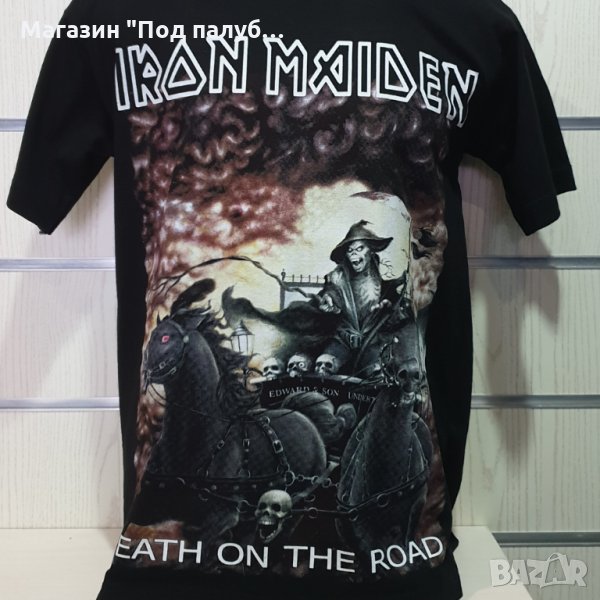 Нова детска тениска на музикалната група IRON MAIDEN - Death on the road, С Гръб, снимка 1