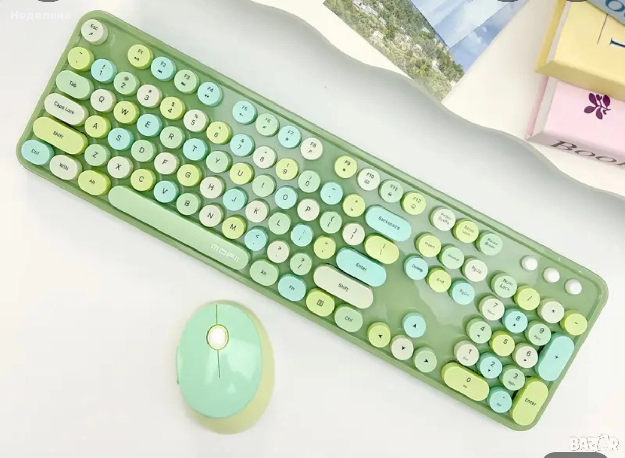 Безжична клавиатура и мишка mofii, снимка 1