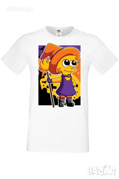 Мъжка тениска,The Simpsons Lisa Simpson 02,Halloween,Хелоуин,Празник,Забавление,Изненада,Обичаи,, снимка 1