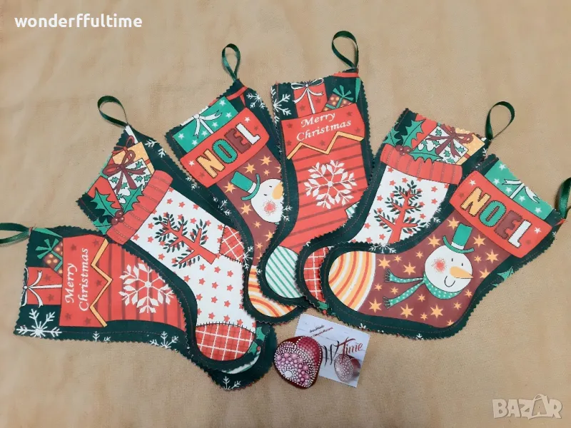 Коледни ботушки за елха, снимка 1