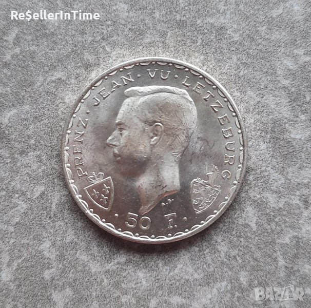 Възпоменателна сребърна монета 50 Francs - Charlotte John the Blind, снимка 1