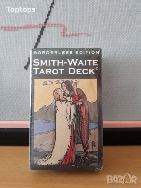 Таро карти 12смх7см с книжка: Smith-Waite Borderless Edition Tarot, снимка 1