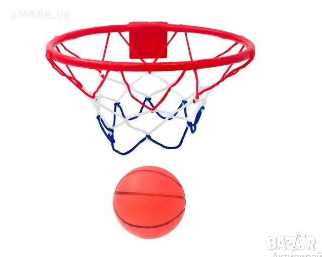 Комплект от 2 части - баскетболен кош с топка, снимка 1