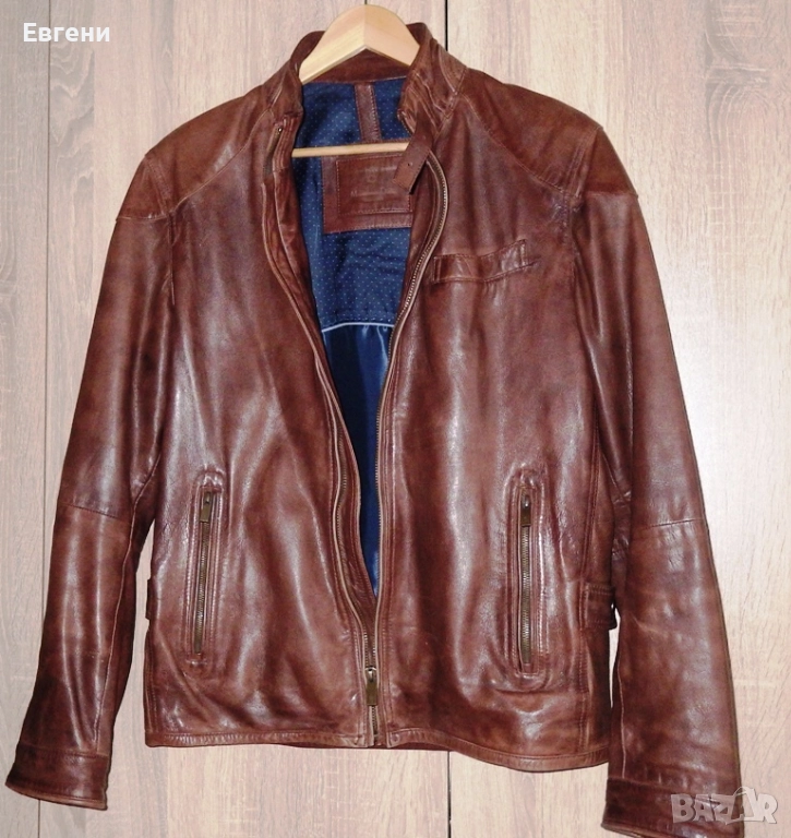 Кожено яке на испанската марка Massimo Dutti, снимка 1