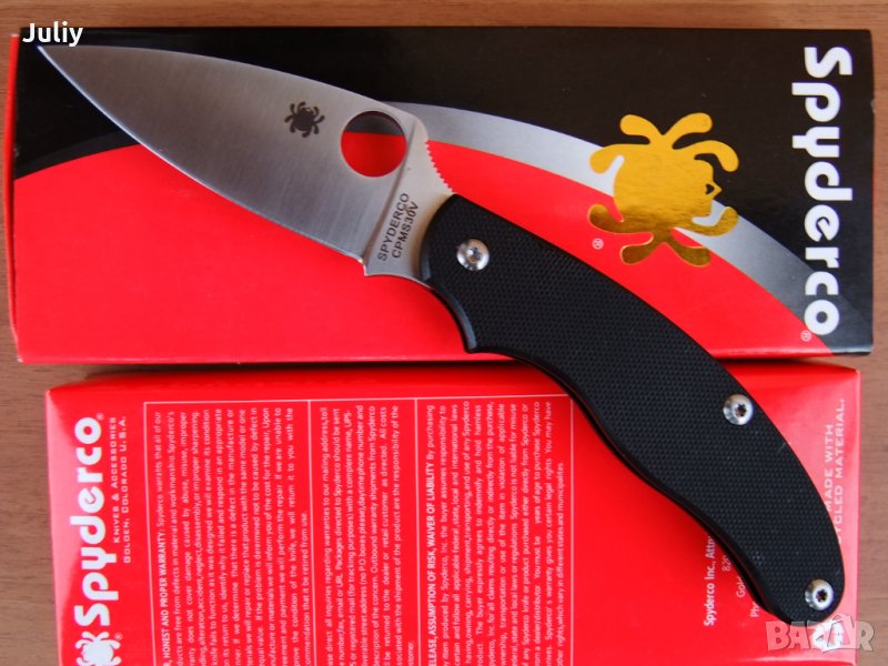 Сгъваем нож Spyderco Jot Singh Khalsa / Сгъваем нож Spyderco C94, снимка 1