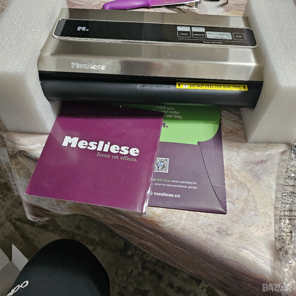 Вакуумна машина Mesliese. Мощност на засмукване до 90kPa., снимка 1