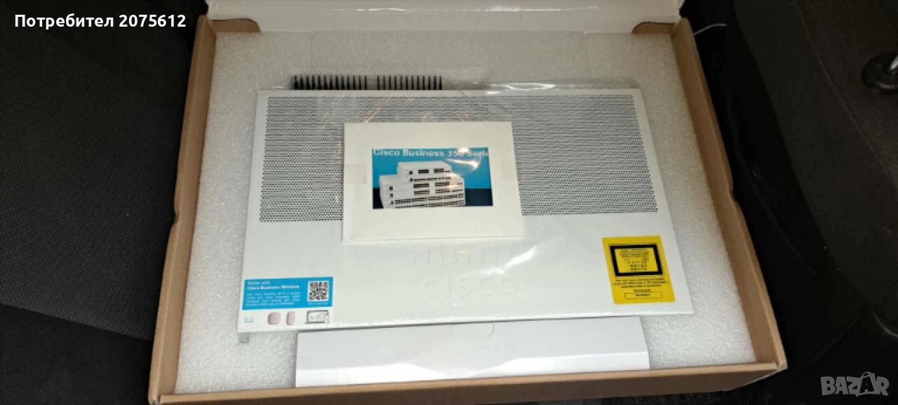 Cisco PoE Switch CBS350-24P-4G-EU  Cisco Catalyst 3650 48 Port PoE, снимка 1