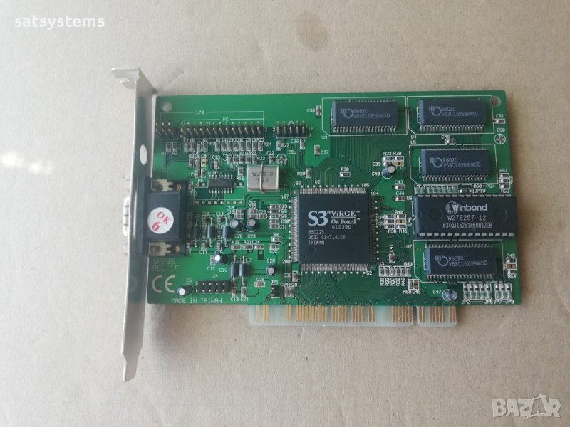 Видео карта S3 VIRGE Sparkle SP-765 REV.F 2MB PCI, снимка 1