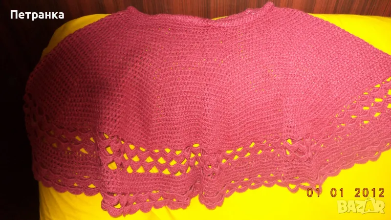 На вашето внимание - детска пола бордо на 1 кука, снимка 1