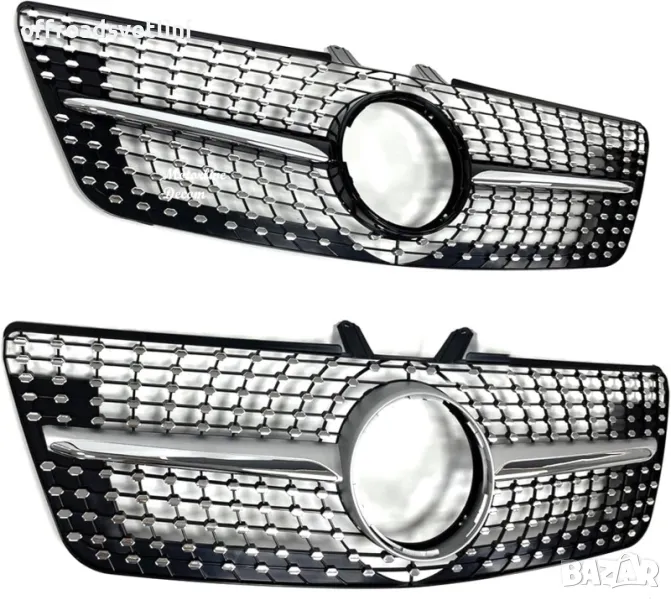 Хромирана Предна решетка за Мерцедес Mercedes W164 ML320 ML350 ML550, снимка 1