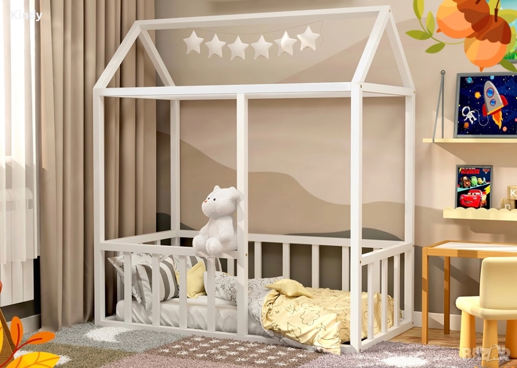 Детско легло Монтесори Къщичка, снимка 1